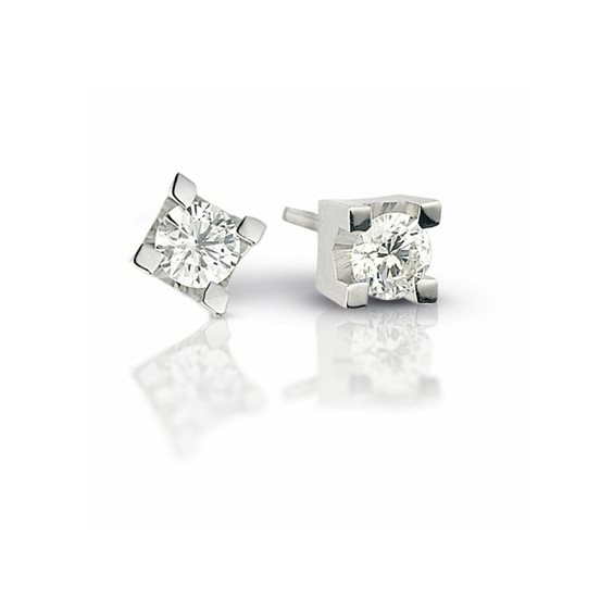 Orecchini Lucciole Gioielli Donna in Oro bianco Diamante 0.1 Ct ORGL010SI - ORGL010SI